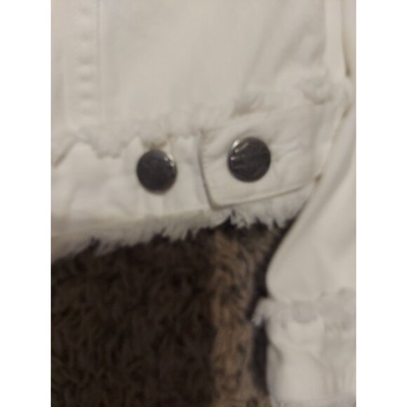 Official Harley Davidson Women's Jacket And Jeans White Fringe Size8 Motorcycle - Picture 13 of 16
